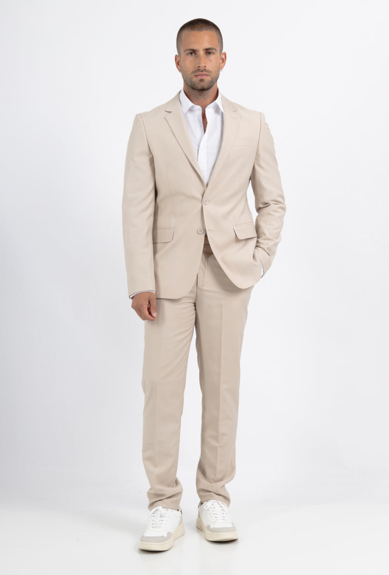 Ensemble de costume , veste et pantalon beige